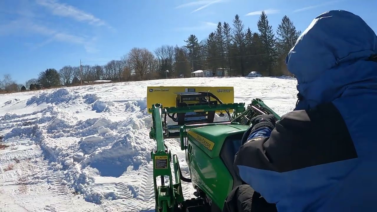 Snowdrifts - Clearing a path for Propane delivery  2/9/26 (Part 4)