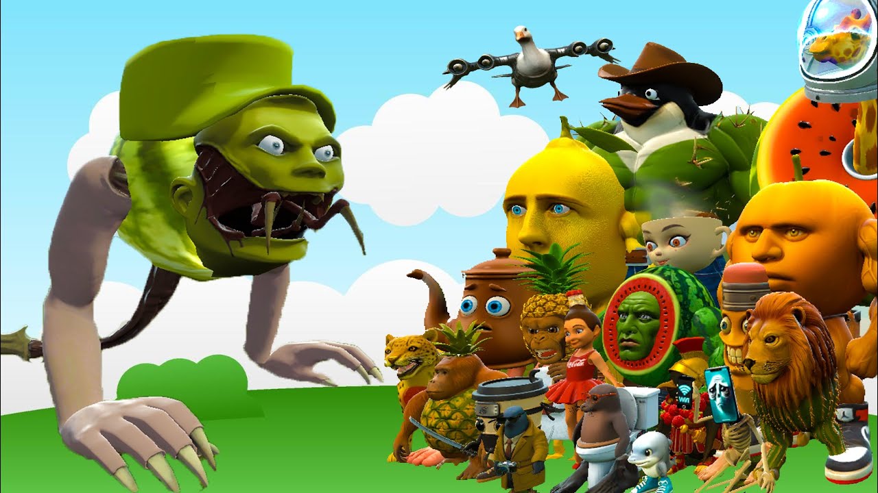 SNAKE MUTANT LINGANG VS ALL ITALIAN AI BRAINROT MEMES In Garry's Mod