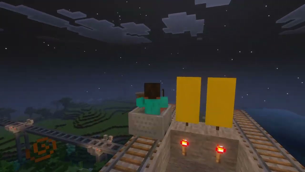 I Build a Railway in Minecraft