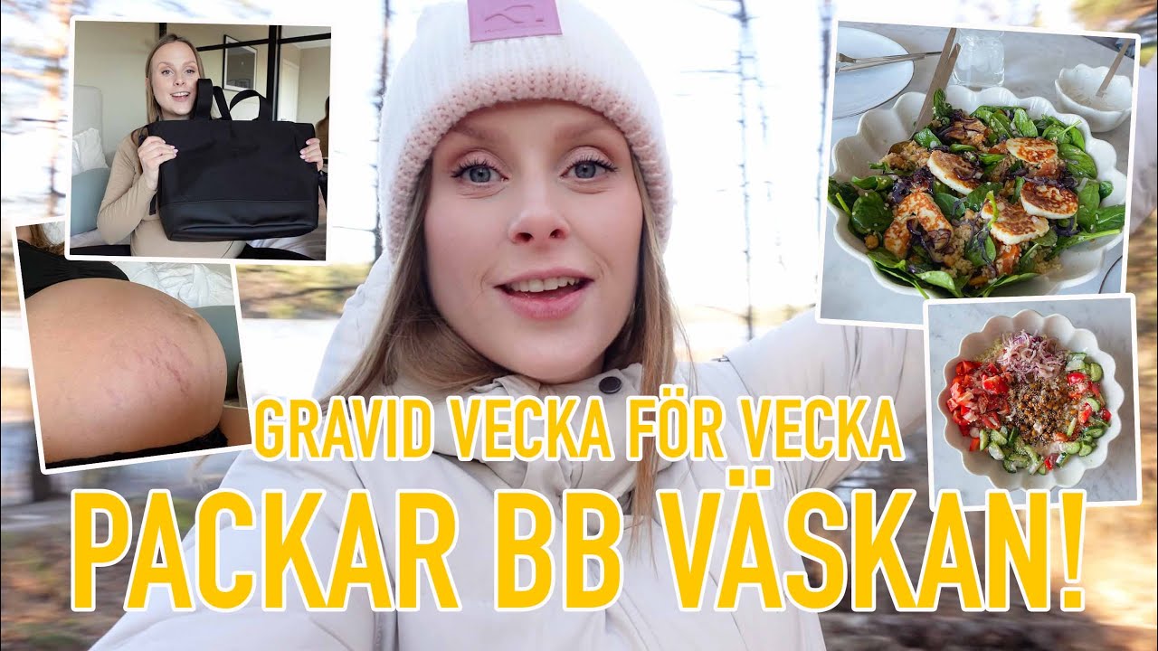 Gravid vecka 39 | Packar BB väskorna!