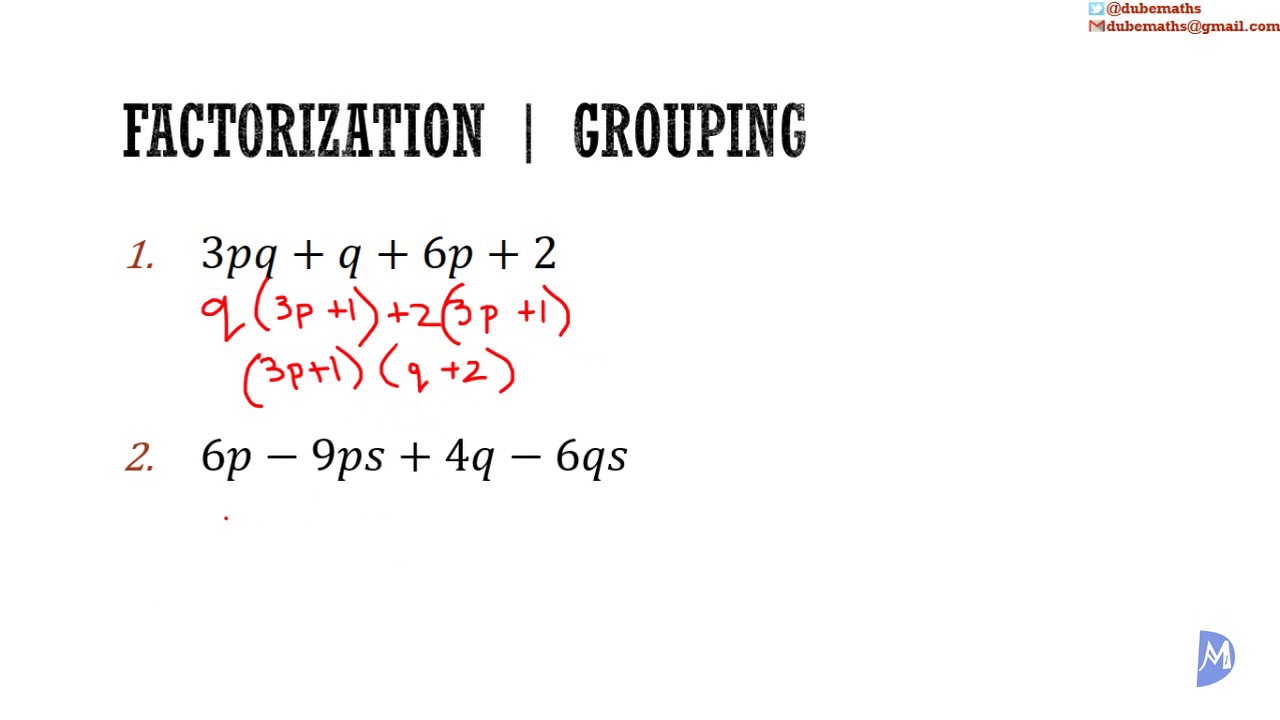Factorization by Grouping | Algebra