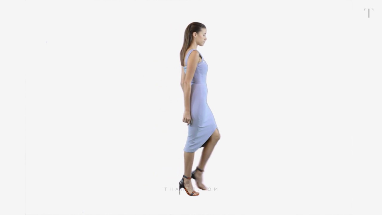 THAHAB | Sophie Zipper Bodycon Dress styled with Versace Rider Strap Sandals