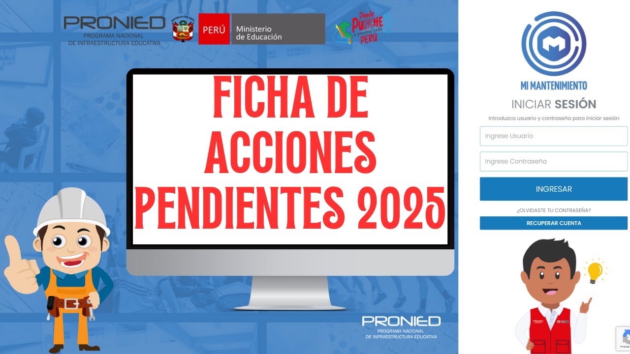 FICHA DE ACCIONES PENDIENTES 2025 - MI MANTENIMIENTO