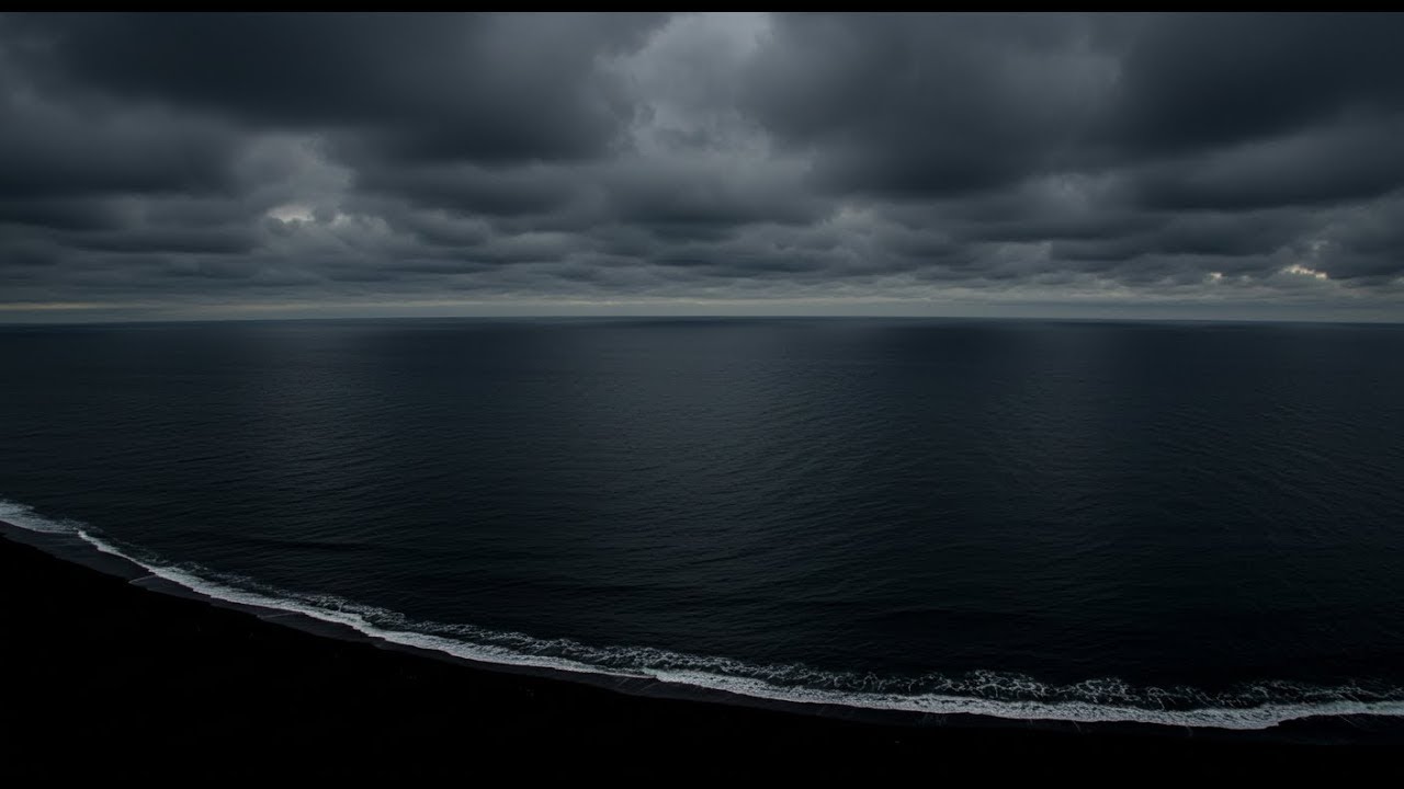Dark Screen Ocean Waves | Night Ambience to Relax Instantly and Rest Deeply with Silent Beach Mood