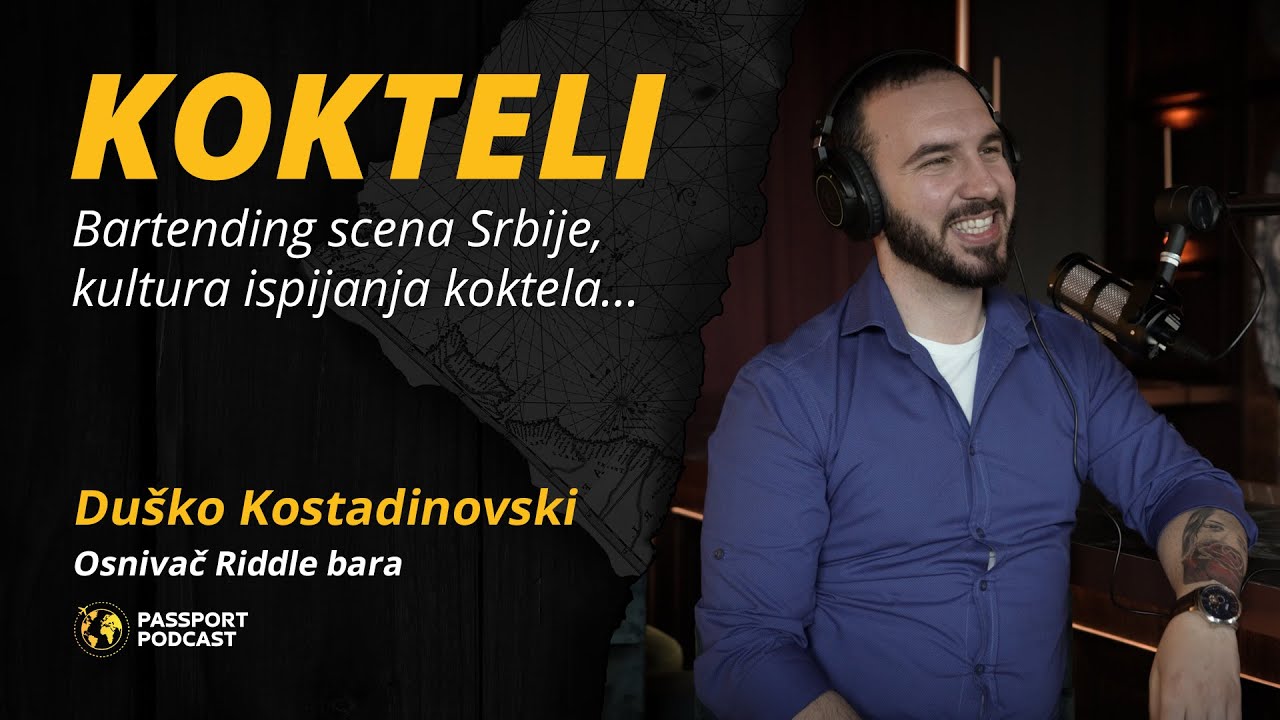 Kokteli i Riddle bar |Dule Kostadinoski, vlasnik Riddle bara | Passport podcast 3