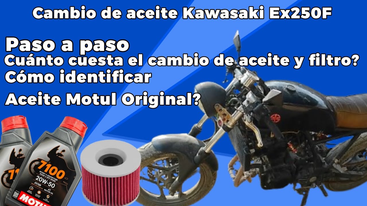 Cambio de aceite Kawasaki ninja Ex250F paso a paso |Ferrosracing 