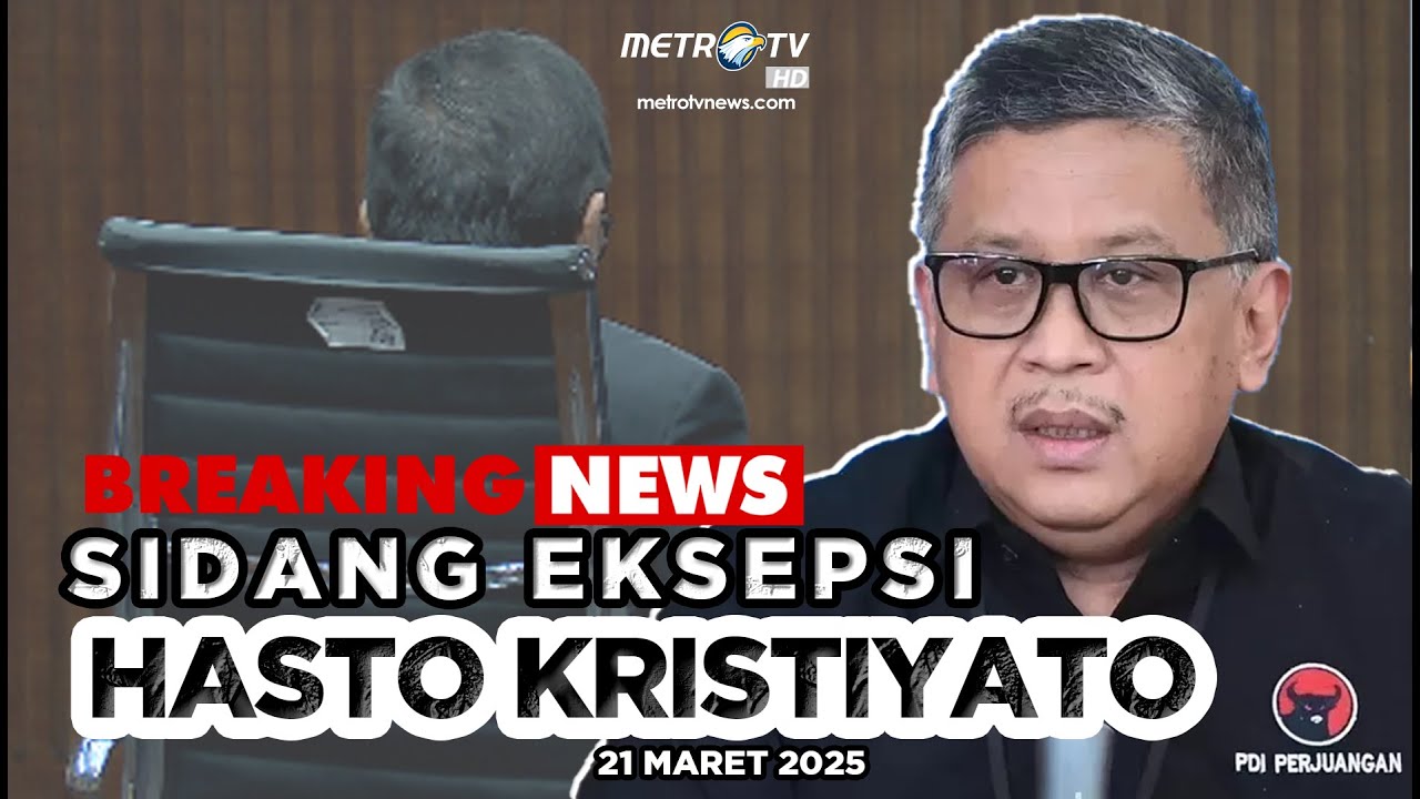 BREAKING NEWS - SIDANG EKSEPSI HASTO KRISTIYANTO TERKAIT KASUS HARUN MASIKU