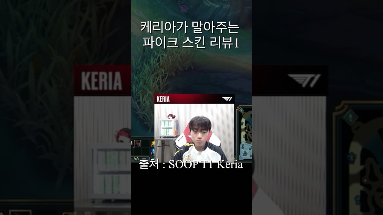케리아가 말아주는 스킨 리뷰1 #t1 #t1스킨