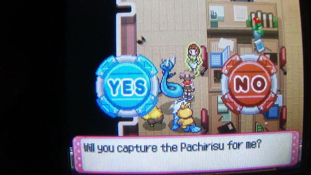 Pokémon Ranger Shadows of Almia capturing Pachirisu