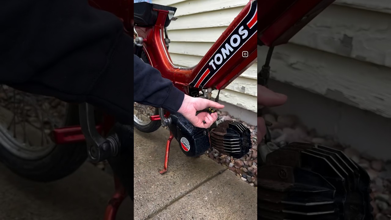 Tomos Motor Removal || #t&ouml;ffli #engine #scooter #moped #motor #puch #mofa #50cc #restoration