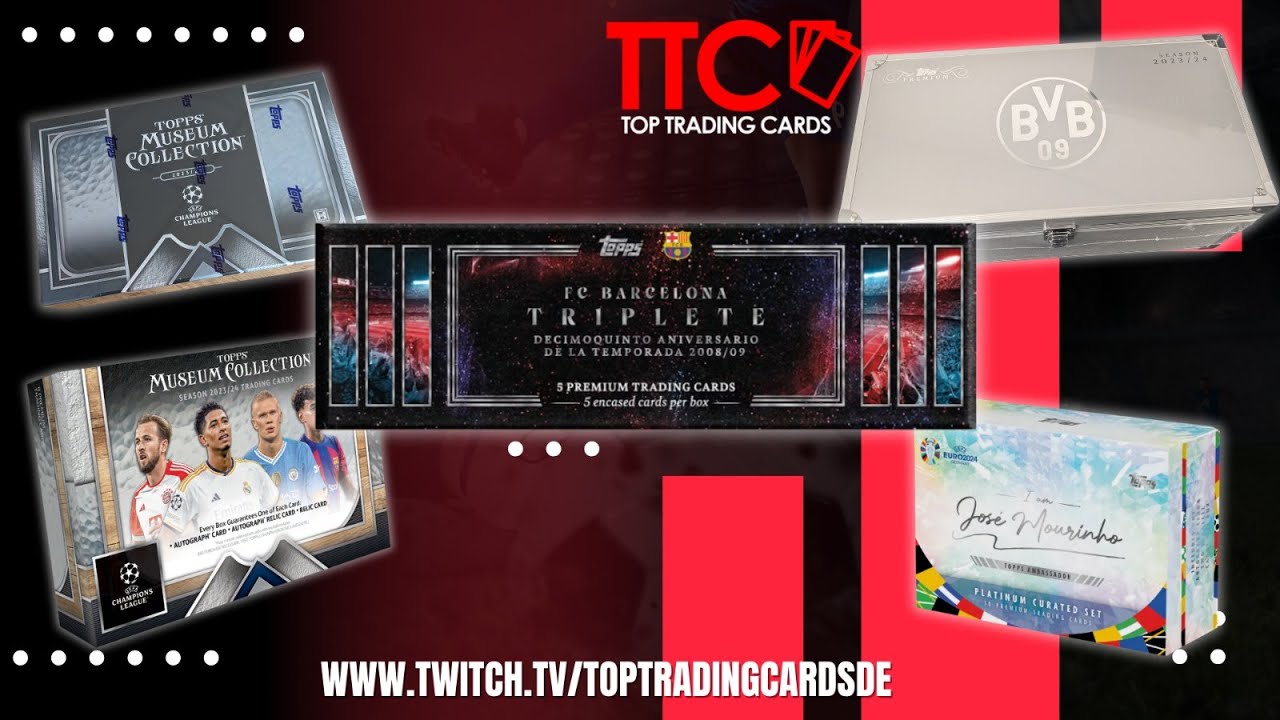 TTC BOX BREAK STREAM ⚽🔥 TOPPS MUSEUM + BARCA TRIPLETE + BVB PREMIUM + MOURINHO EURO | 29.06.2024