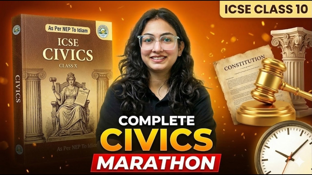 Complete Civics Revision⚖️ for ICSE Class 10 Boards Exam 2026 | All Chapters Marathon Supriya Ma'am