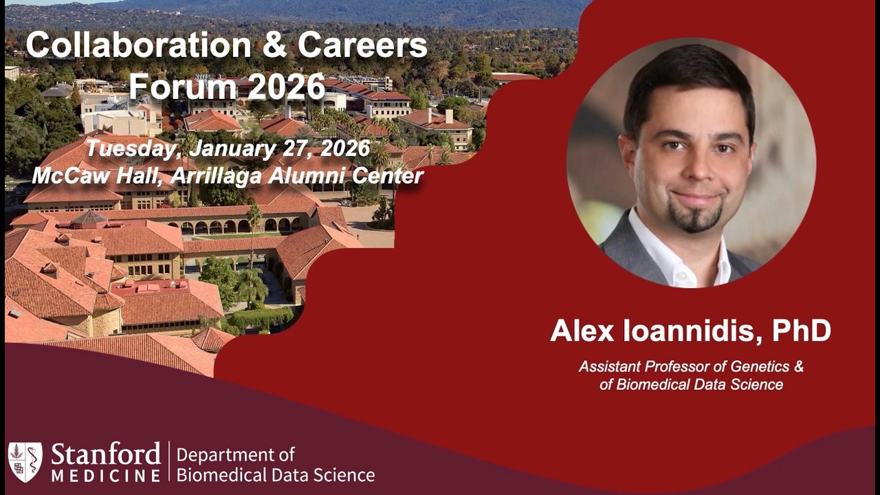 Alex Ioannidis addresses the 2026 DBDS Collaboration & Careers Forum