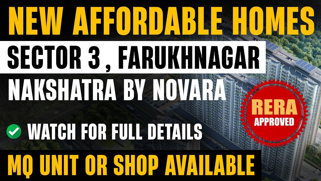 Nakshtra By Nowara Upcoming Affordable In Farukhnager || New Affordable || Affordable In Gurgaon