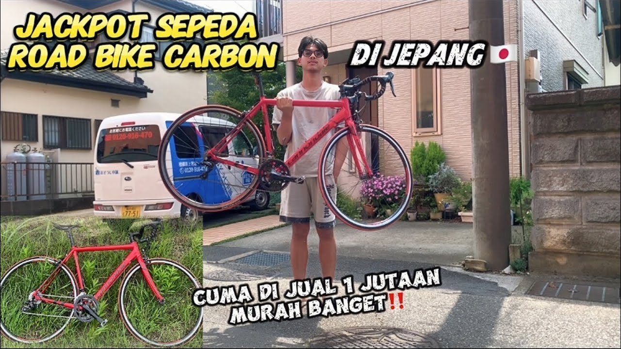 dapat rejeki nomplok guys beli sepeda road bike di jepang murah bngt #japan #vlog