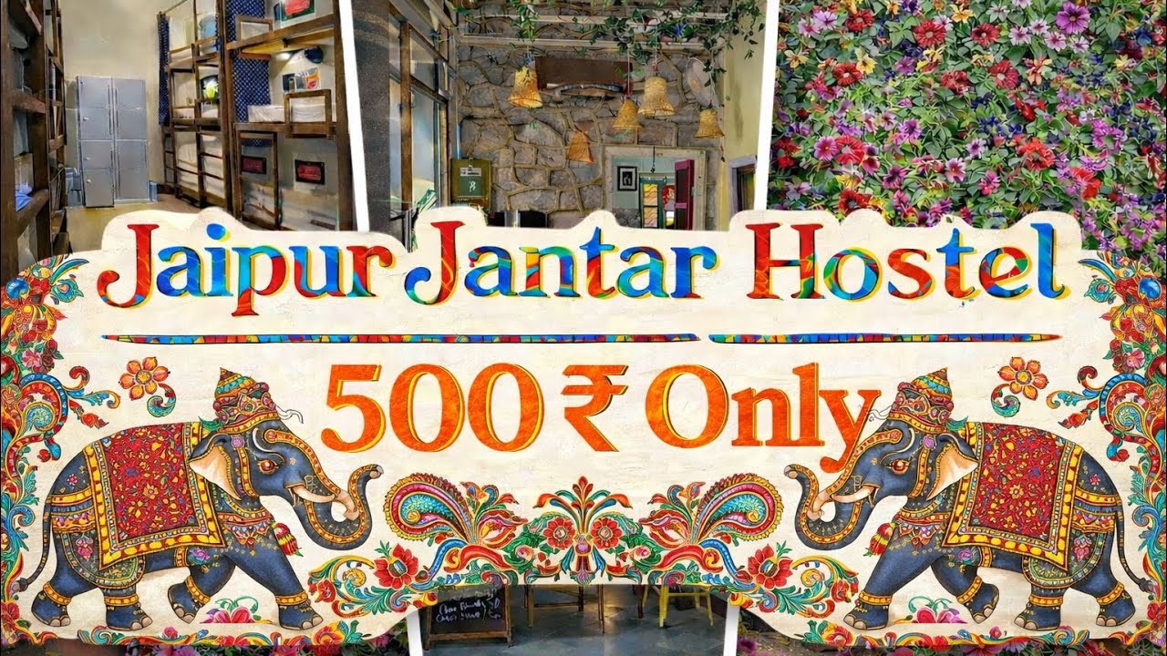 Jaipur Hostel Just ₹500 😱 Budget Stay in Jaipur City | Jaipur Jantar Hostel Review