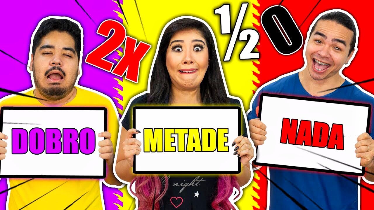 DOBRO, METADE OU NADA! 3 - Desafio | Maru e Bomba