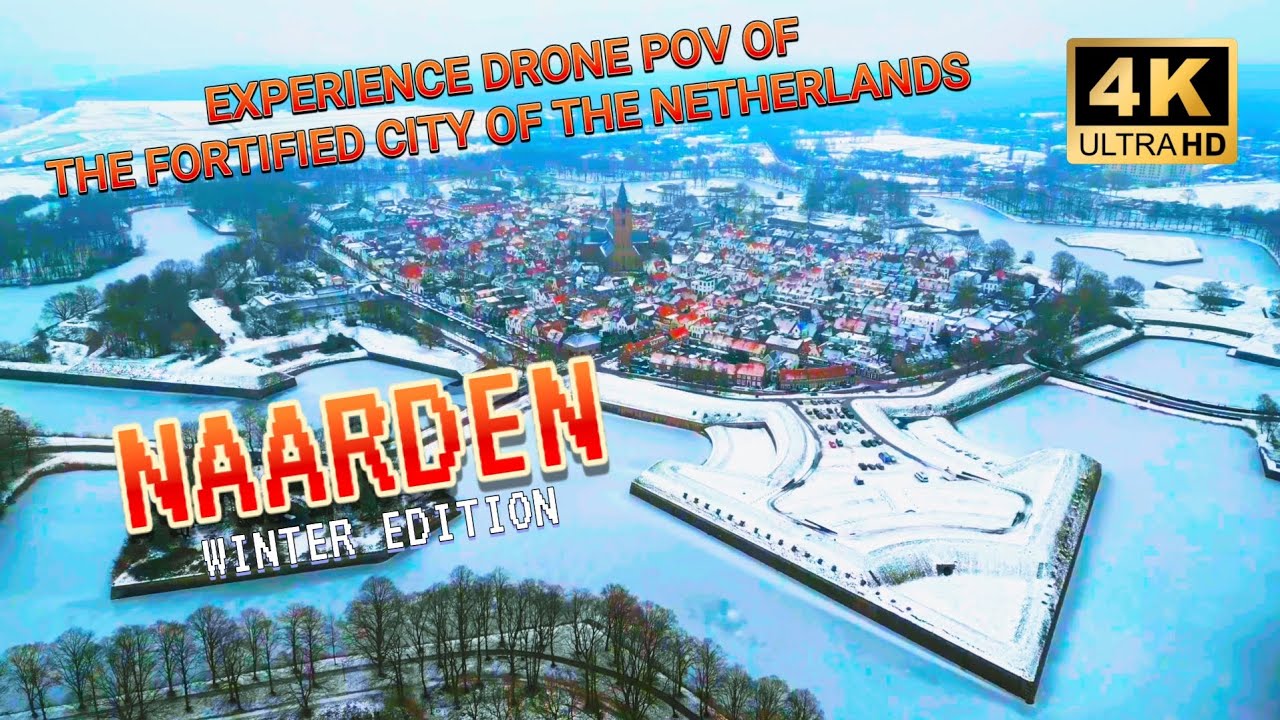 The Frozen Star | Naarden Vesting in the Snow (4K Drone)
