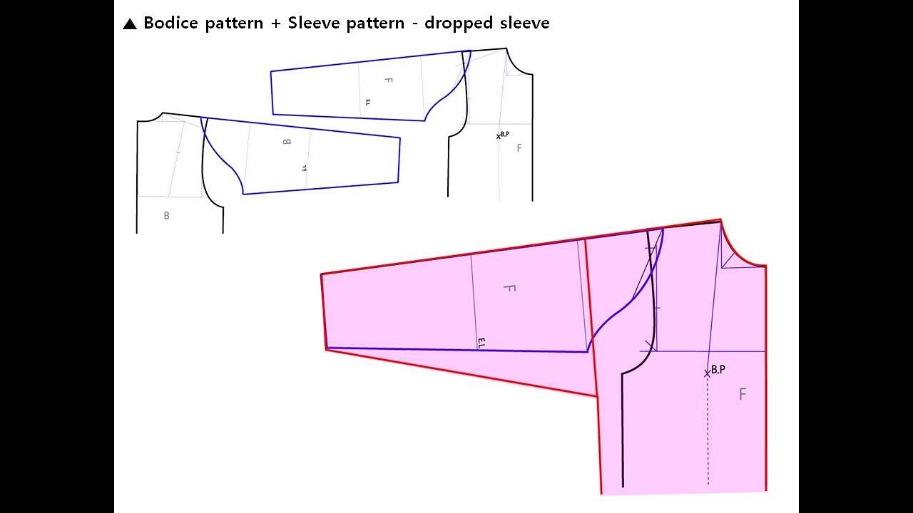 outerwear pattern 2 - 돌먼슬리브, 케이프, 드랍숄더 패턴  dolman sleeve/ cape dropped /shoulder