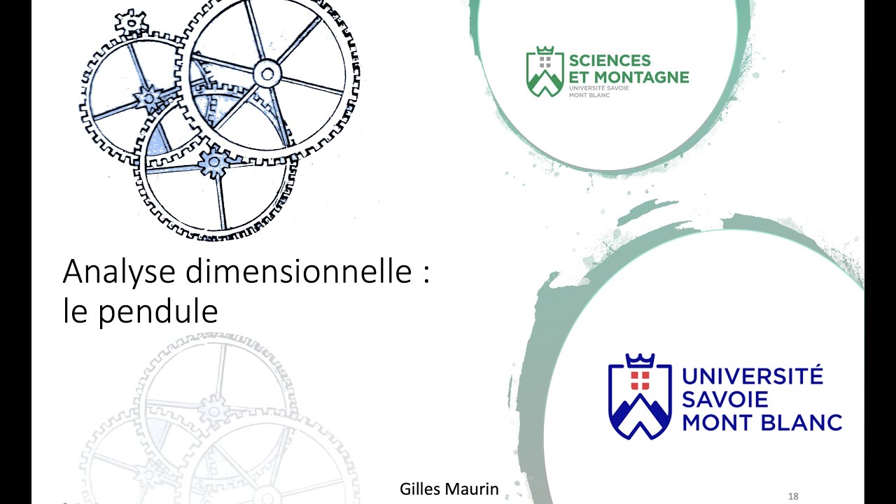 Analyse dimensionnelle : l'exemple du pendule (cours)