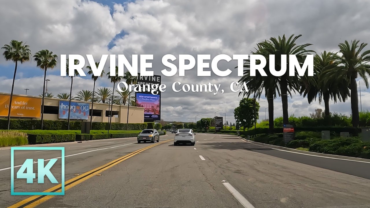 4K Driving Tour around Irvine Spectrum | Orange County, CA | Car Ambience