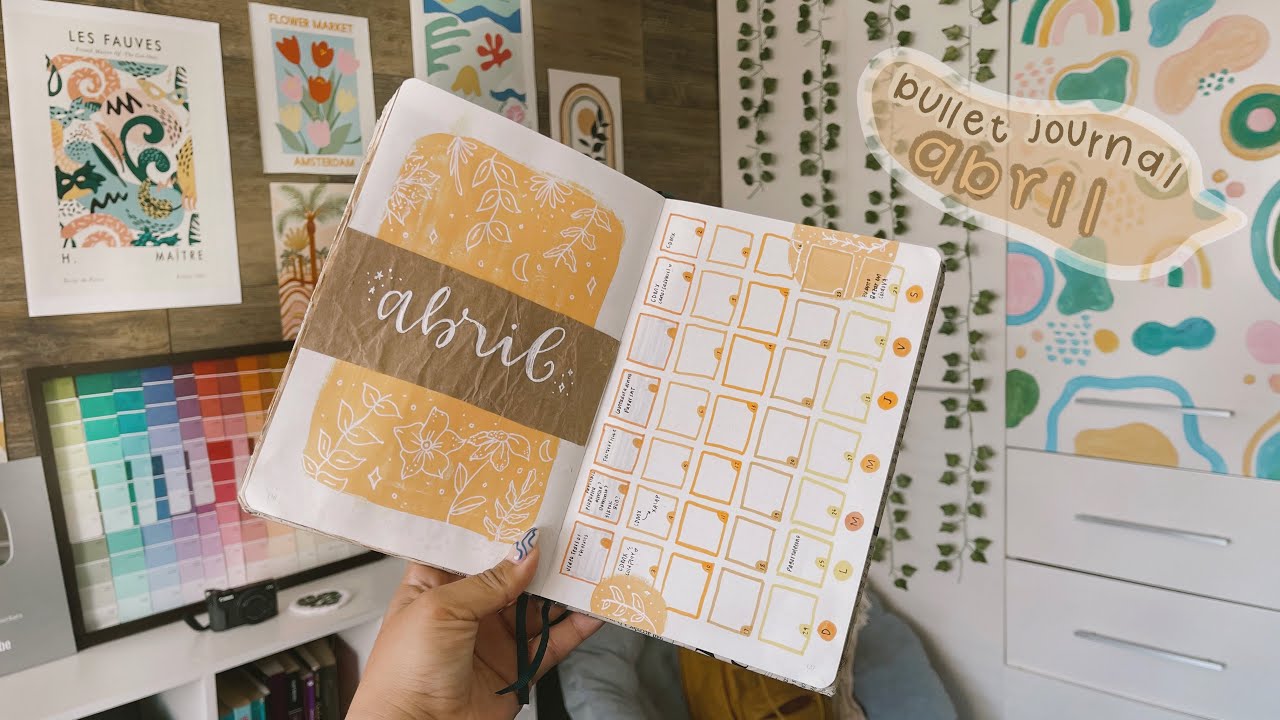 planea conmigo el mes de ABRIL 💫 BULLET JOURNAL 2022 🌱