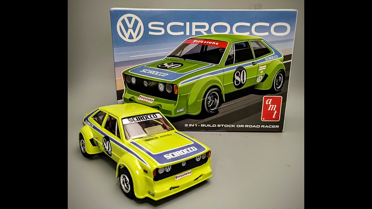 1978 VW Scirocco Volkswagen Wide Body GTi 1/25 Scale Model Kit Build How To Assemble Paint Engine
