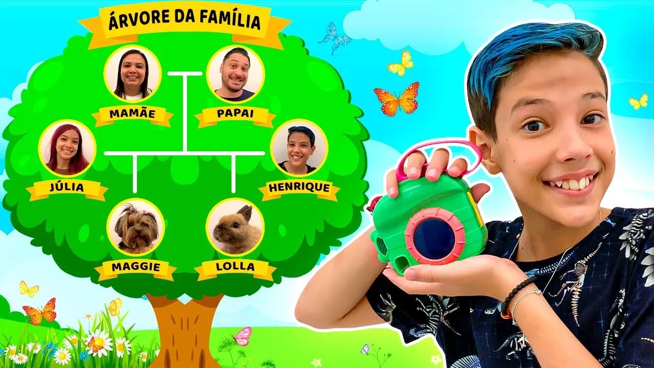 Henrique cria uma Árvore genealógica por meio de fotos| Creates A Family Tree Through Photos