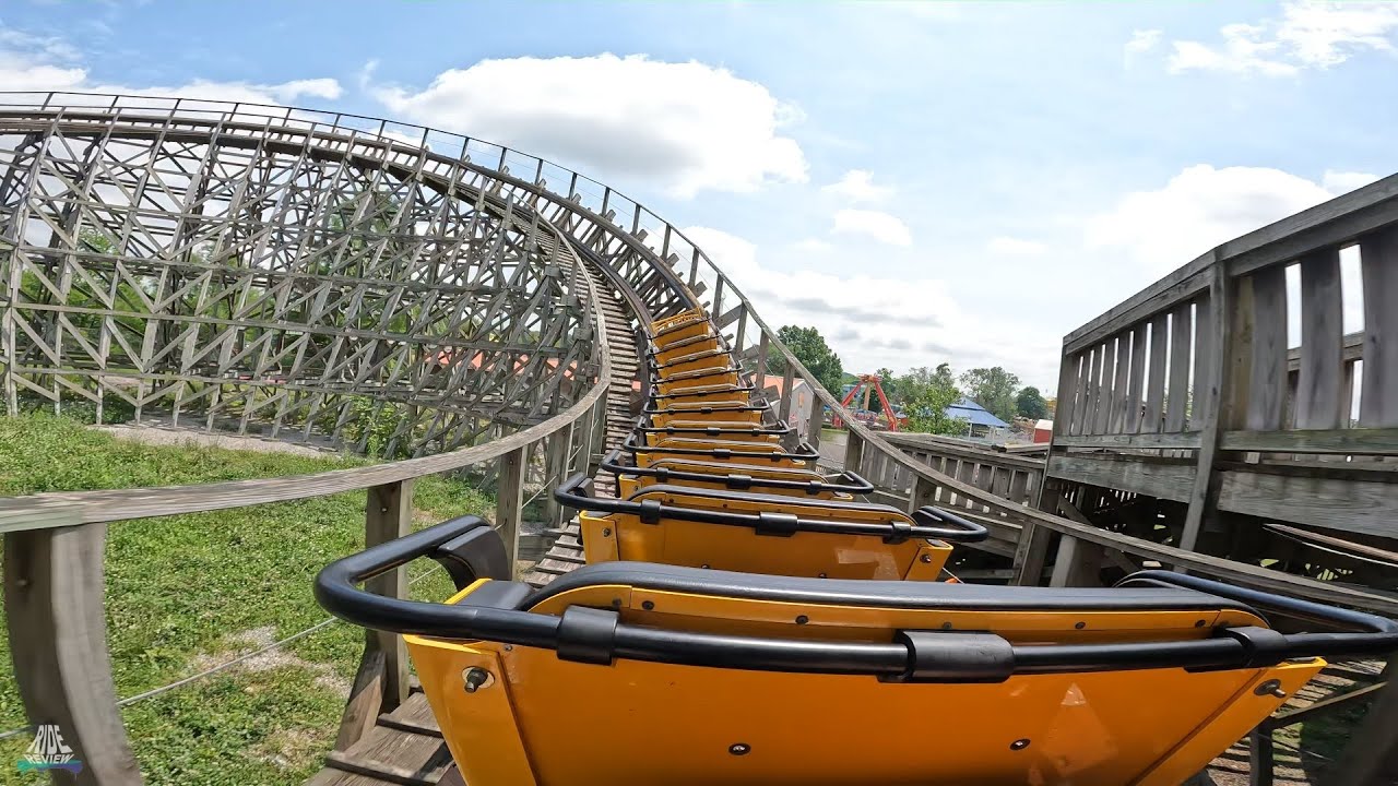Kentucky Rumbler - Beech Bend - Last Row POV - Great Coasters International (GCI) - Wooden Coaster