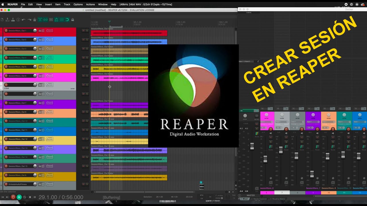 2 Reaper Tutorial: Crear nuevo proyecto