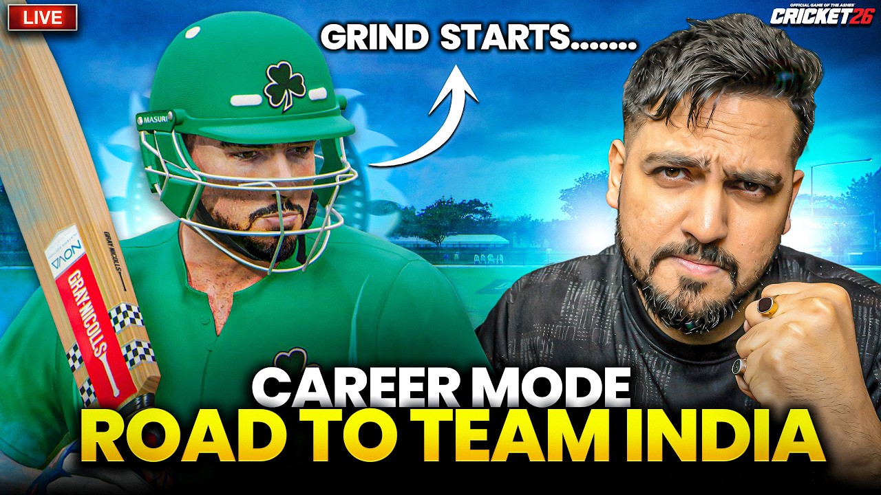 Road To India 🇮🇳 Cricket 26 Career Mode Episode 9 Live🔥| Cricket 26 Live | RtxVivek