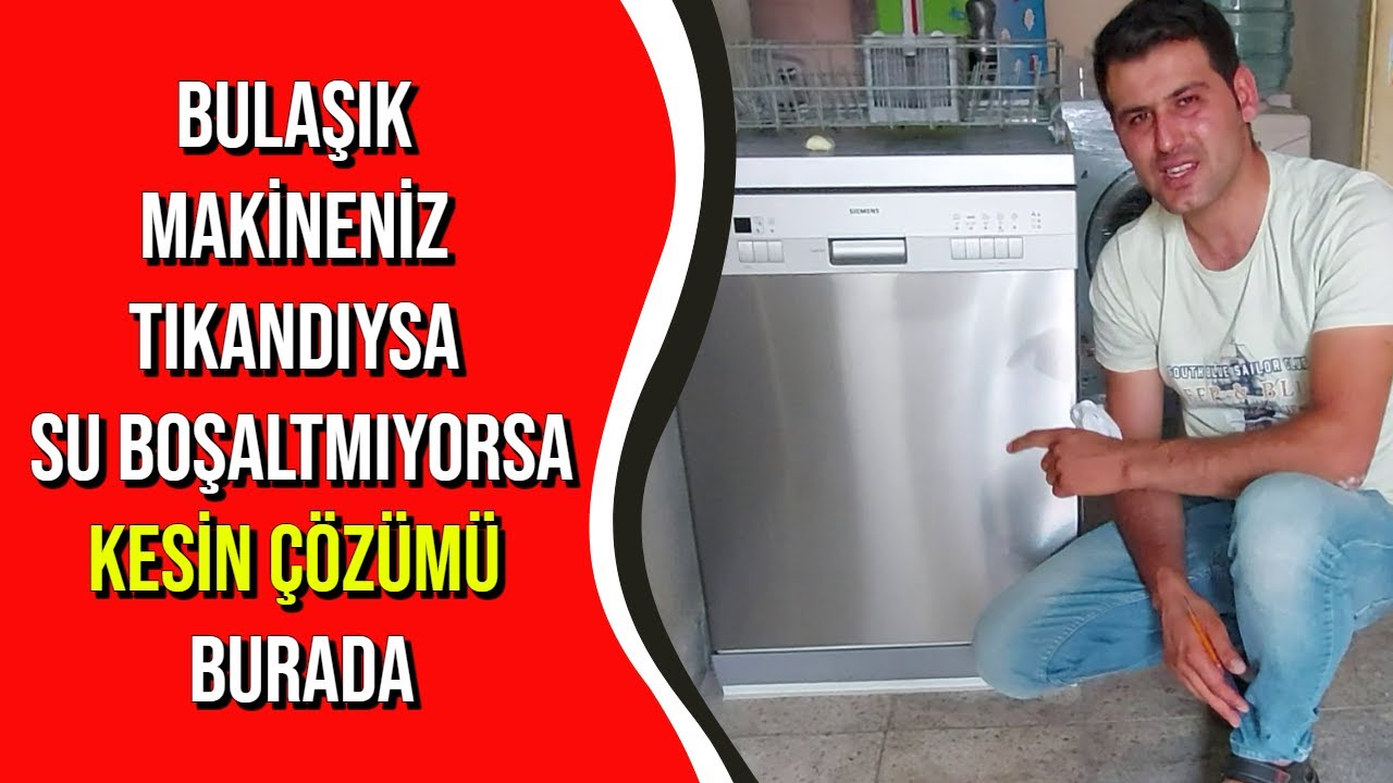 Bulaşık Makinem Su Boşaltmıyor - İçinde Su Birikiyor Diyorsanız Çözümü Burada