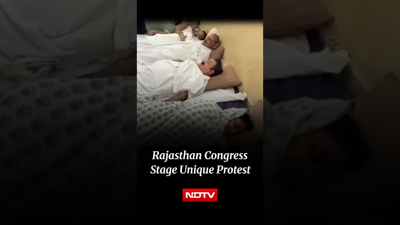 Rajasthan Congress Leaders Spent Night in Police Commissioner Office In Unique Protest