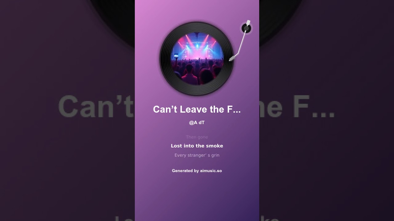 Can’t Leave the Floor