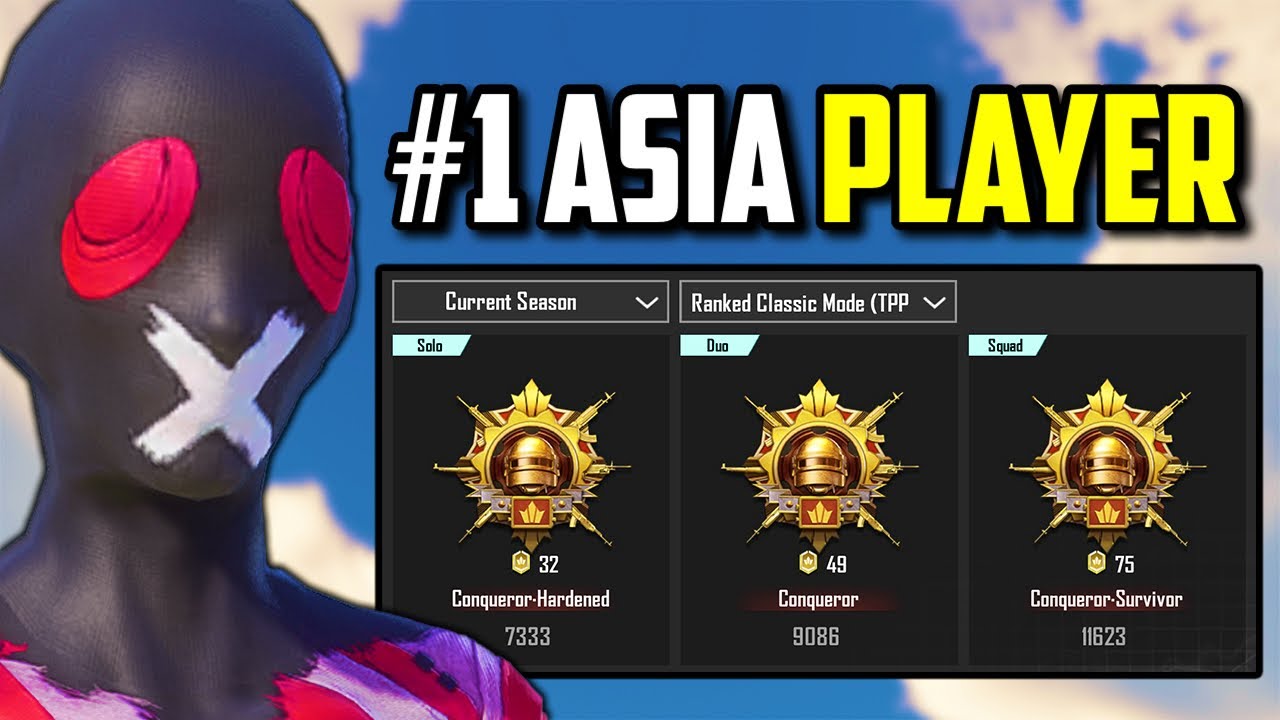 #1 RANKED ASIA TRIPLE CONQUEROR PLAYER JOINED ME!! | PUBG Mobile