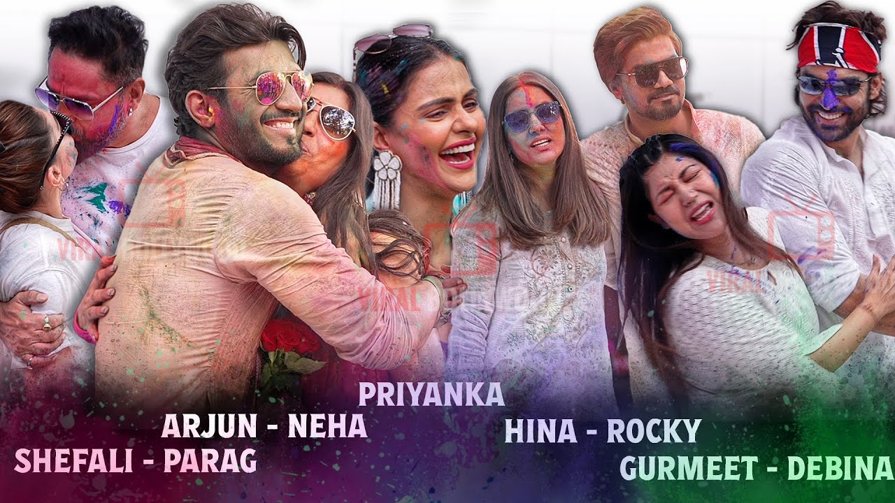 Celebrities Biggest Holi Party 2023 | FULL VIDEO | Hina Khan, Priyanka, Rahul, Arjun