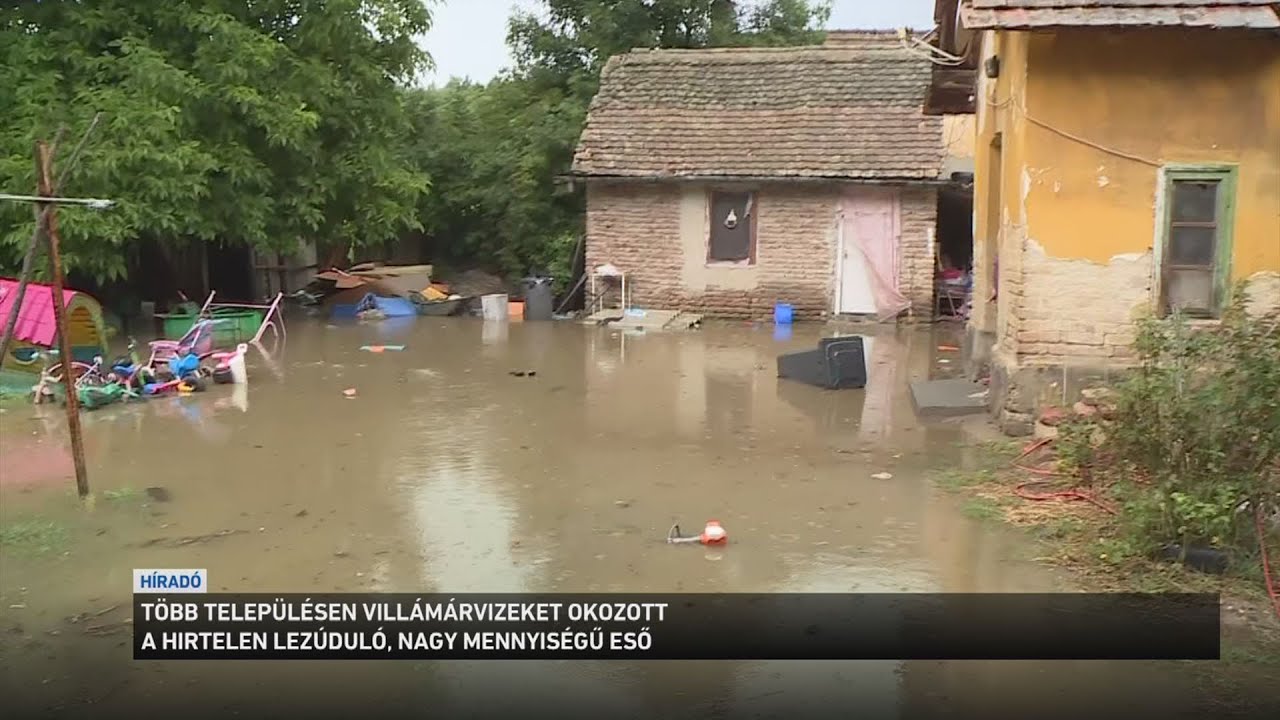 Felhőszakadással érkezett meg a hidegfront Magyarországra