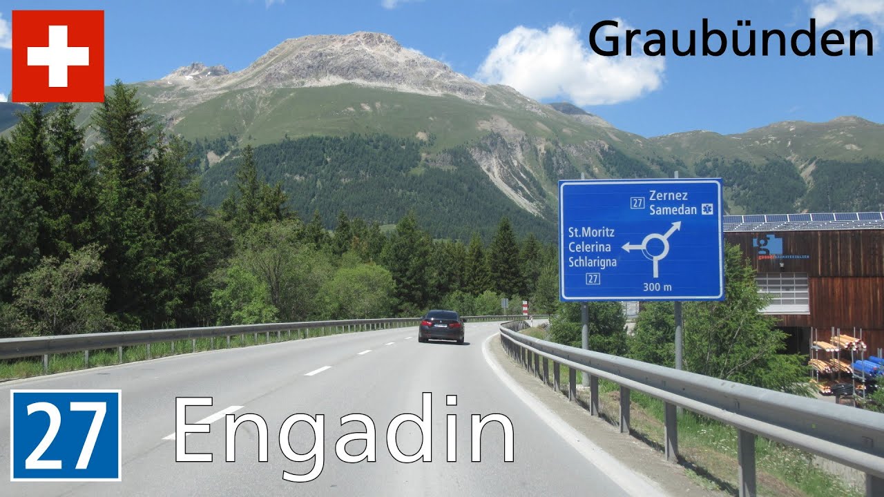 Switzerland: H27 Pontresina - Zernez (Engadin)