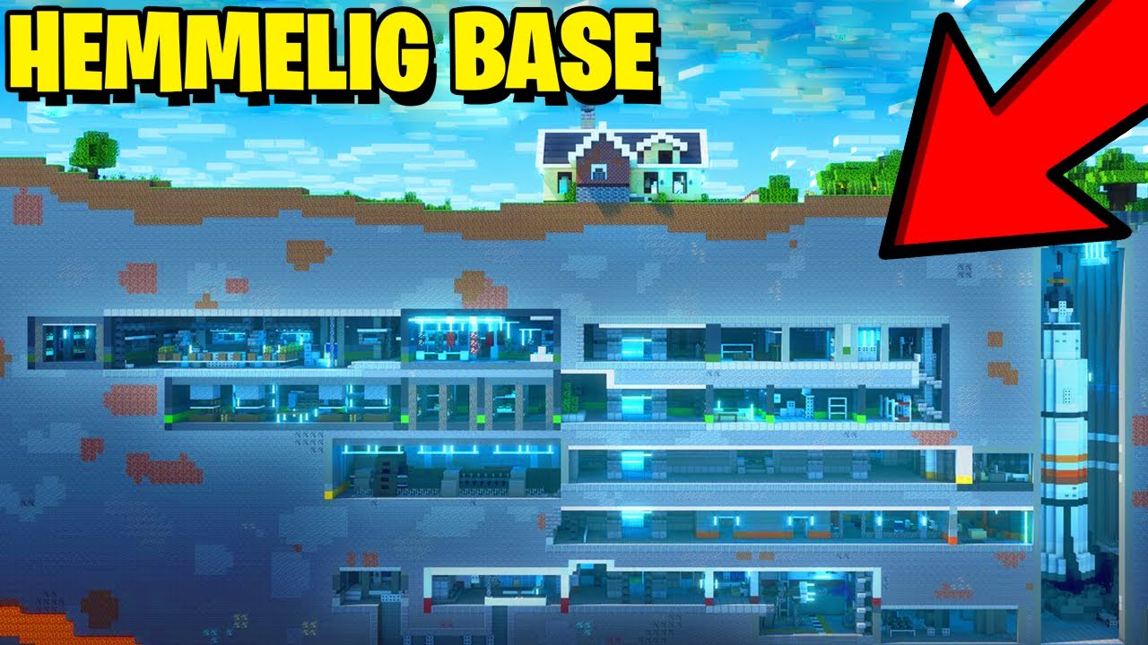 VI FINDER OG UDFORSKER HEMMELIG BASE!? Dansk Minecraft