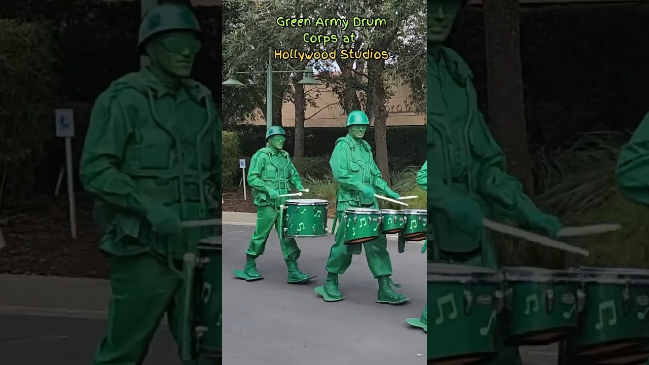 Green Army Drum Corps 🥁 Drummers #disney #shorts #toystory