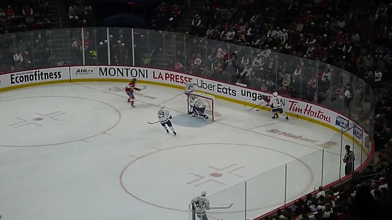 Lucas Condotta of the Laval Rocket scores vs. the Toronto Marlies 2/14/26