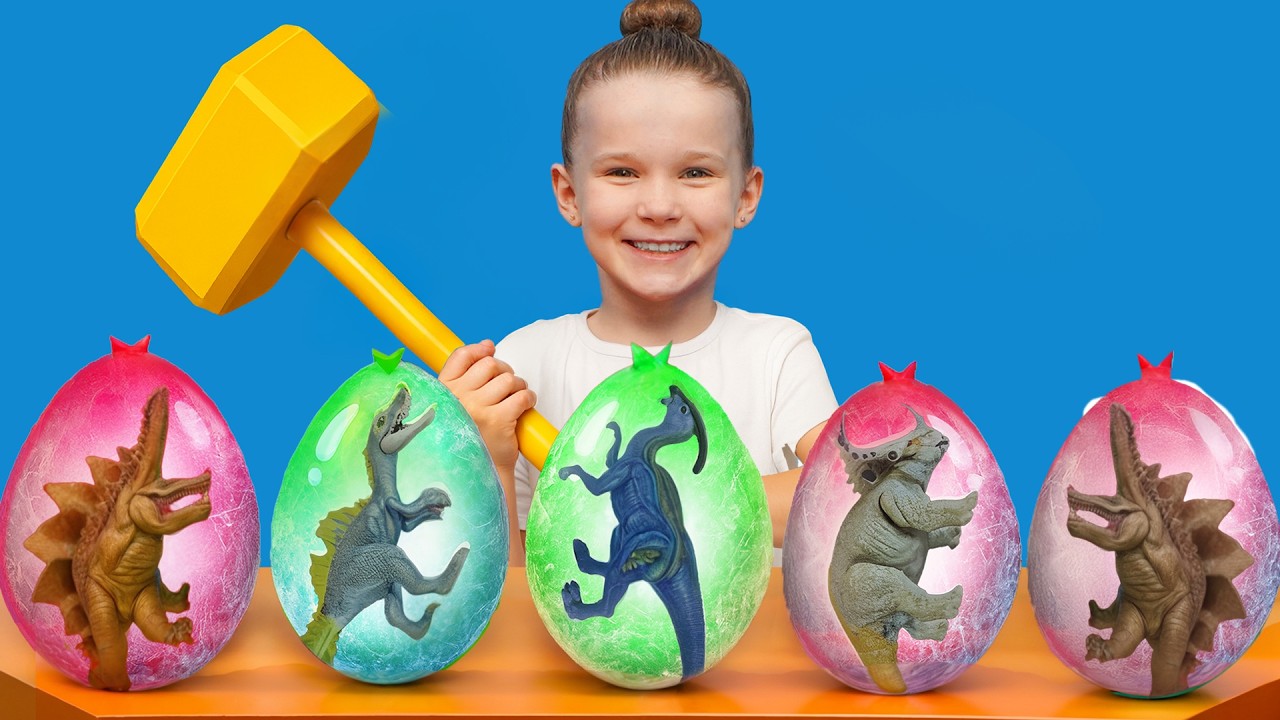 Les œufs mystérieux se transforment en dinosaures géants