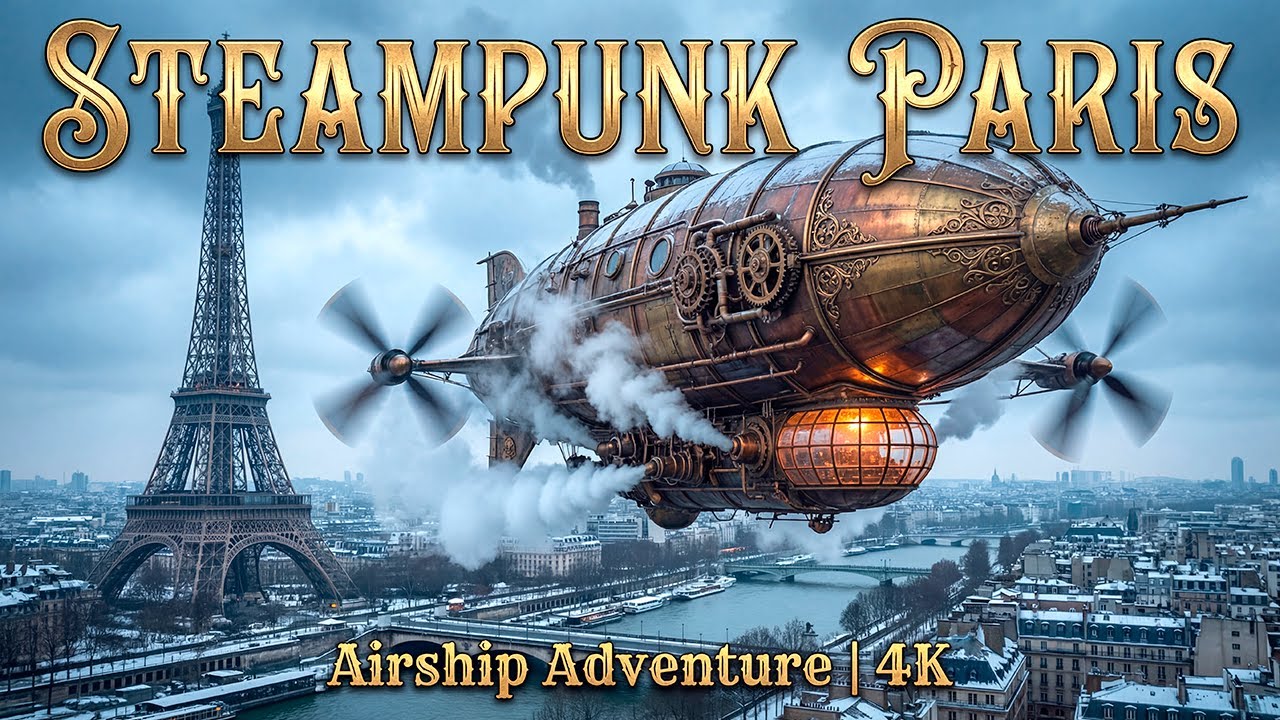 What If Paris Had Steam-Powered Machines? | Steampunk 4K