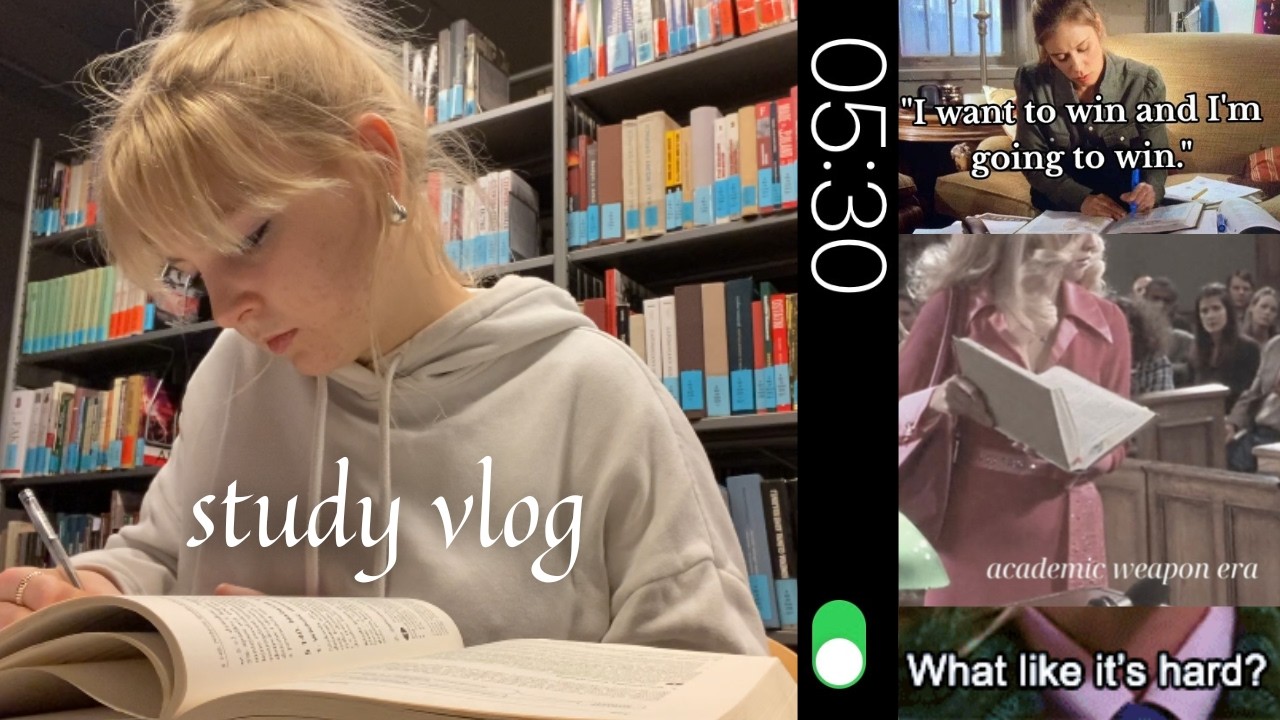 study vlog: romantyzowanie studiowania i nauka do sesji