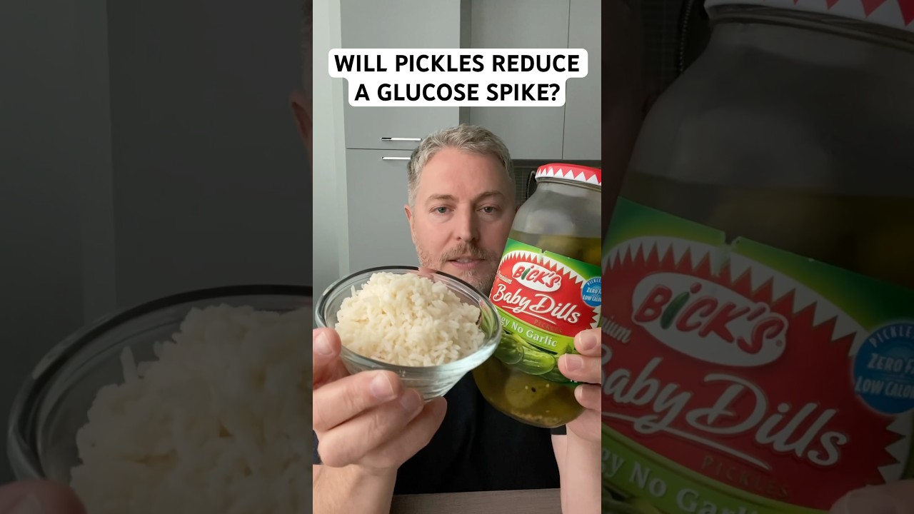 Will dill pickles help to reduce a glucose by caused by rice? ￼#glucose #bloodpressure #dillpickles
