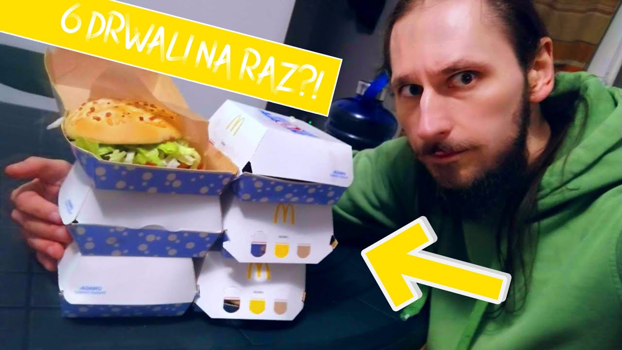 REKORD POLSKI? 6 DRWALI NA RAZ! BURGER DRWALA CHALLANGE