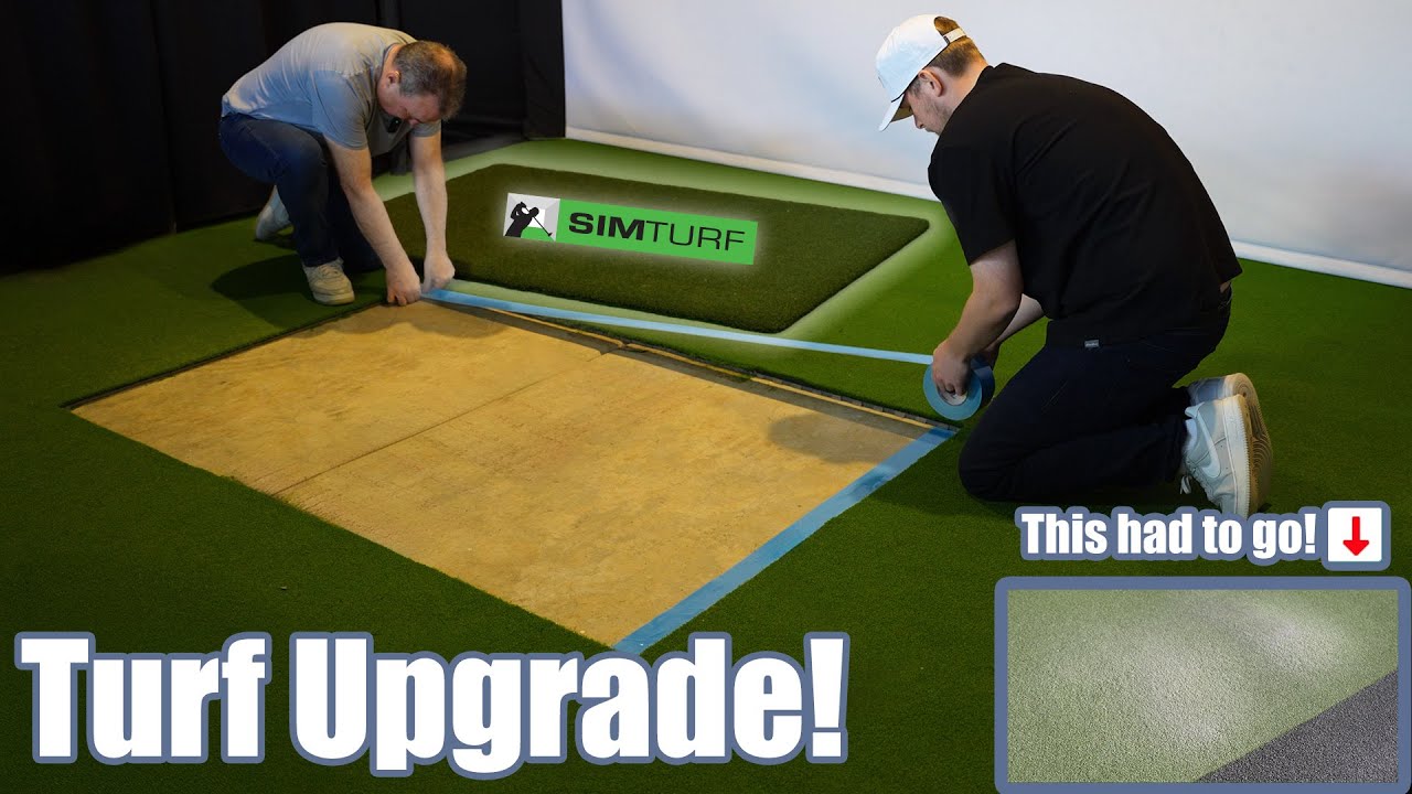 Our New Hitting Strip Takes our Home Golf Simulator to the NEXT LEVEL!