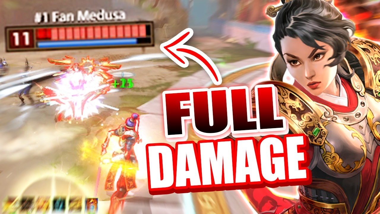 Мулан с ПОЛНЫМ УРОНОМ ДОМИНИРУЕТ в джунглях в SMITE!