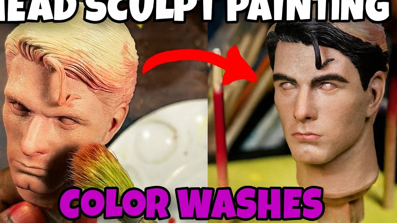 Painting Superman Returns Sculpt - Brandon Routh -  by Waruna Weligamage - Part 01 - How To