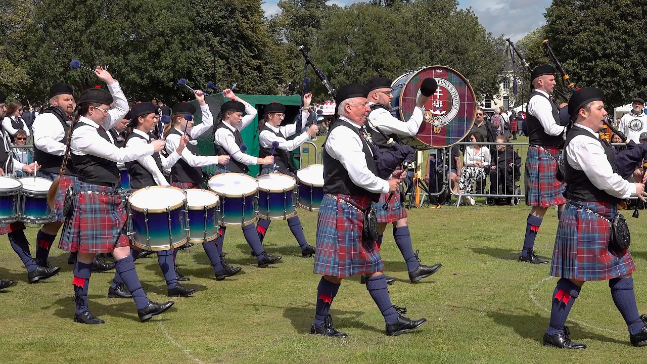 Lower Clyde Pipes & Drums Grade 3B final at 2025 European Pipe Band Championships in Perth Scotland